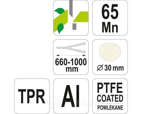  Сучкорез 660-1000мм для живых веток Al Flo 99114