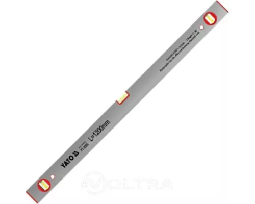  Уровень алюминиевый 3 глазка 1200мм YT-3005