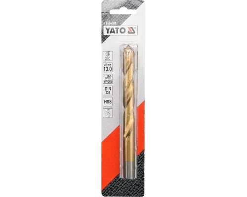  Сверло по металлу HSS-TiN 13,0мм YT-44668