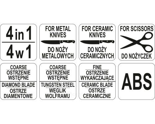  Точилка для ножей 4 в 1 Yato YG-02352