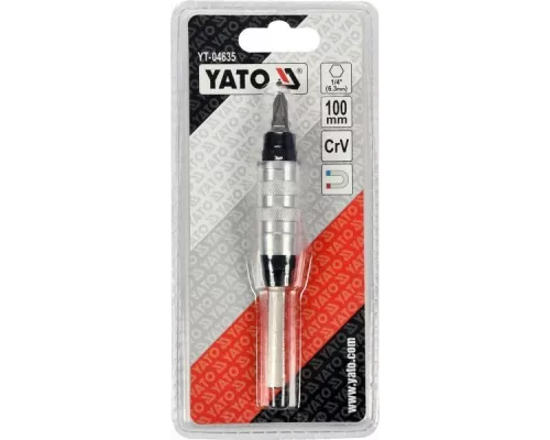  Держатель угловой 100мм для бит 1/4