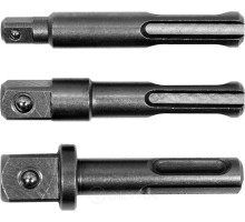 Переходники SDS+ под головки 1/4", 3/8" и 1/2" (3шт.) Yato YT-04686