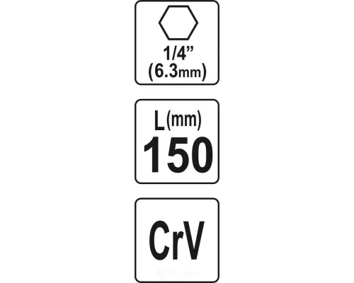  Держатель магнитный быстросъемный 150мм для бит 1/4