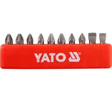 YT-0482 Набор бит крестовых 25мм 10шт. длинных, YATO, 5906083904820 (CN)