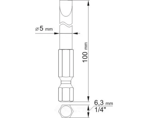  Биты 4.0мм, 5.0мм 1/4