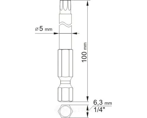  Биты TORX sec. T10, T25 1/4