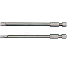 Биты HEX Tamper 3.0мм и 5.0мм 1/4"х100мм (2шт) Yato YT-0494