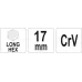 Ключ шестигранник 17х63х250мм CrV Yato YT-05445
