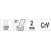  Ключ шестигранник c шариком 2х16х83мм CrV Yato YT-05451