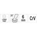  Ключ шестигранник c шариком 6х32х137мм CrV Yato YT-05458