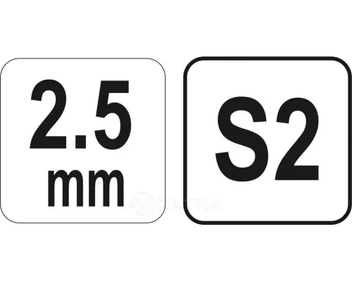  Ключ c T-образной ручкой с шариком HEX 2.5мм 13х76х100мм Yato YT-05585
