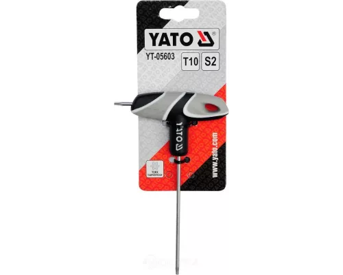 Ключ c T-образной ручкой T10 13х76х100мм S2 Yato YT-05603