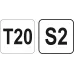  Ключ c T-образной ручкой T20 13х76х130мм S2 Yato YT-05605