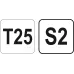  Ключ c T-образной ручкой T25 13х76х130мм S2 Yato YT-05606