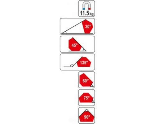  Струбцина магнитная для сварки 64х95х14мм Yato YT-0866