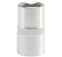 Головка торцевая 1/2" 6гр. 15мм L38мм CrV Yato YT-1208