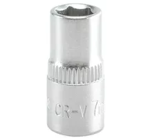Головка торцевая 1/4" 6гр. 7мм L25мм CrV Yato YT-1406