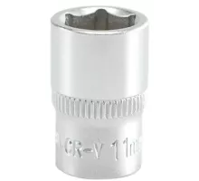 Головка торцевая 1/4" 6гр. 11мм L25мм CrV Yato YT-1410