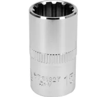 YT-14827 Головка торцевая spline 1/2"х15ммх38мм, YATO, 5906083040870 (TW)