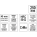 Ножницы по металлу правые 45х250мм CrMo, HRC56-62 Yato YT-1961