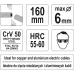  Кабелерез 160мм d6мм CrV50, HRC55-60 Yato YT-1966