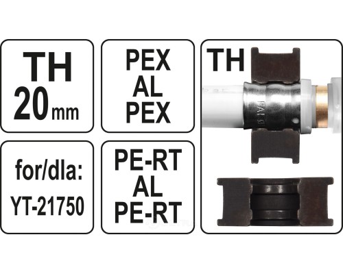  Обжимочная головка тип TH20 для YT-21750 Yato YT-21753