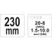 Клещи для обжима 230мм (20-8 AWG 1,5-10,0мм) Yato YT-2297