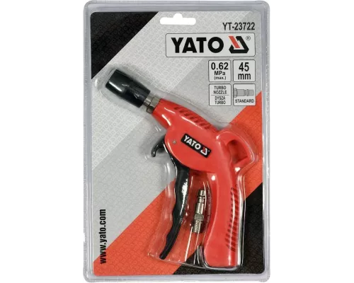  Пистолет для продувки турбо-короткий Yato YT-23722