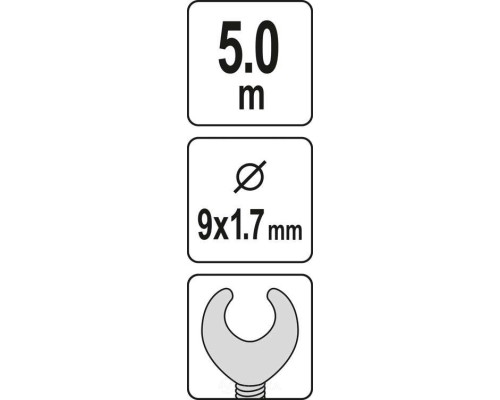 Трос сантехнический 9ммх5м Yato YT-25004