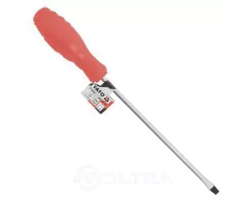  Отвертка шлицевая магнитная 6х200мм CrV 6150 Yato YT-25660