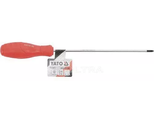  Отвертка крестовая магнитная PH0х150мм CrV 6150 Yato YT-25671