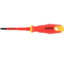 YT-2822 Отвертка диэлектрическая 1000В PH1x80мм, YATO, 5906083928222 (CN)