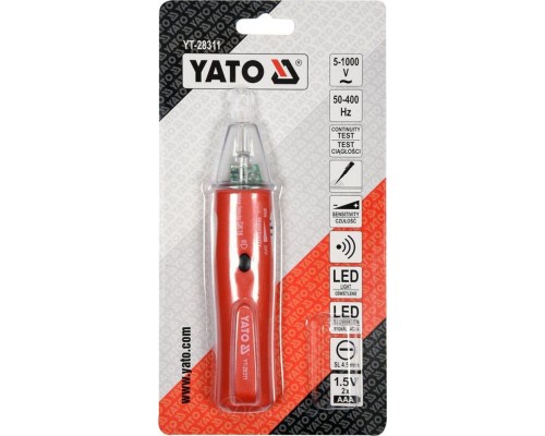  Тестер напряжения 5-1000V LCD Yato YT-28311