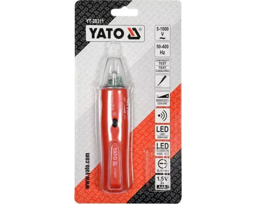  Тестер напряжения 5-1000V LCD Yato YT-28311