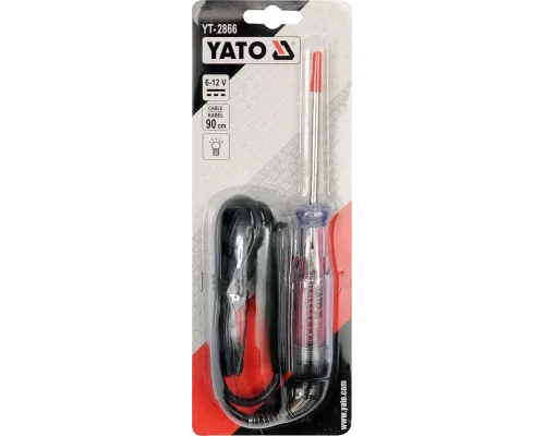  Пробник-отвертка автомобильный 6-12V Yato YT-2866