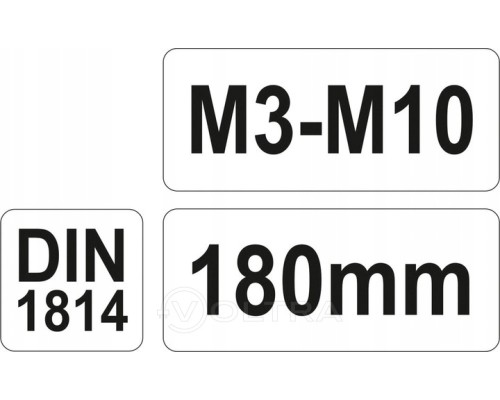  Вороток для метчиков M3-M10 L180мм Yato YT-2996