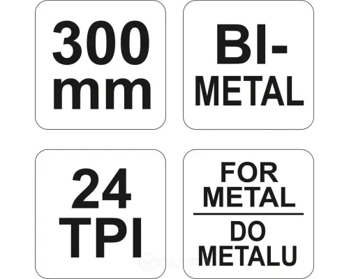  Ножовка по металлу 300мм Yato YT-3163