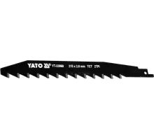 YT-33960 Полотно для сабельной пилы 2.0x215мм 2TPI TCT (бетон, силикат, кирпич), YATO, 5906083065040 (CN)