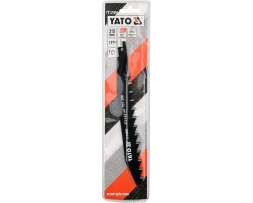 Полотно для сабельной пилы 2.0x215мм 2TPI TCT Yato YT-33960 Полотно для сабельной пилы 2.0x215мм 2TPI TCT Yato YT-33960