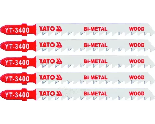  Полотна для электролобзика по дереву Bi-metal L100мм (5шт) Yato YT-3400