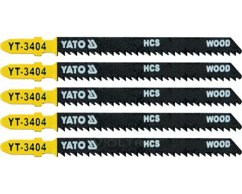  Полотна для электролобзика по дереву L100мм (5шт) Yato YT-3404