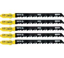 Полотна для электролобзика по дереву L100мм (5шт) Yato YT-3405