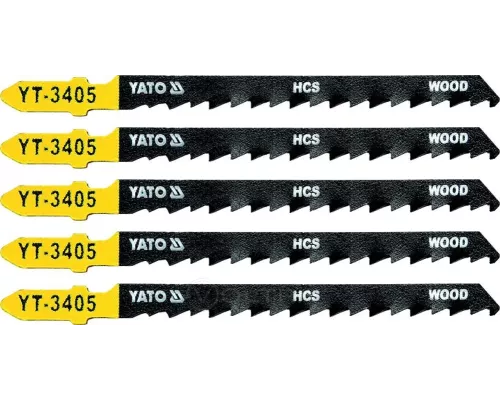  Полотна для электролобзика по дереву L100мм (5шт) Yato YT-3405