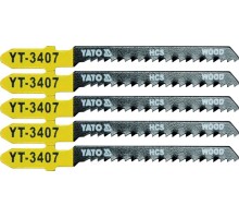 Полотна для электролобзика по дереву L75мм (5шт) Yato YT-3407