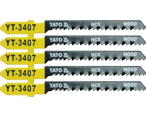  Полотна для электролобзика по дереву L75мм (5шт) Yato YT-3407