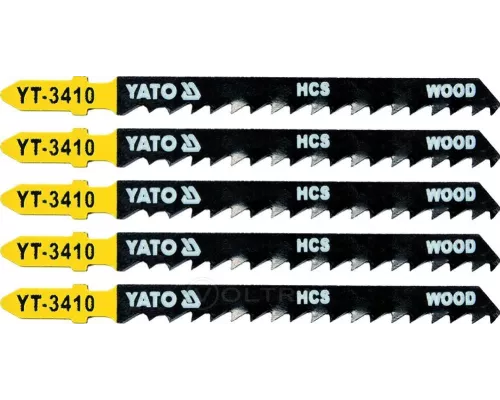  Полотна для электролобзика по дереву L100мм (5шт) Yato YT-3410