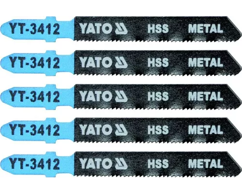  Полотна для электролобзика по металлу L75мм (5шт) Yato YT-3412