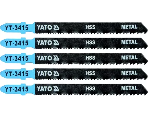  Полотна для электролобзика по Al и металлу L100мм (5шт) Yato YT-3415