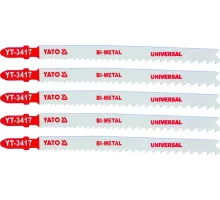 YT-3417 Полотна для электролобзика (металл), 10-5TPI, 5пр, YATO, 5906083934179 (CN)