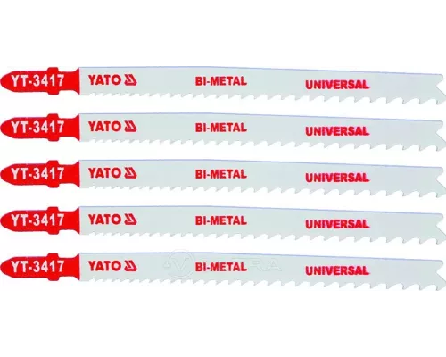  Полотна для электролобзика Bi-metal L130мм (5шт) Yato YT-3417